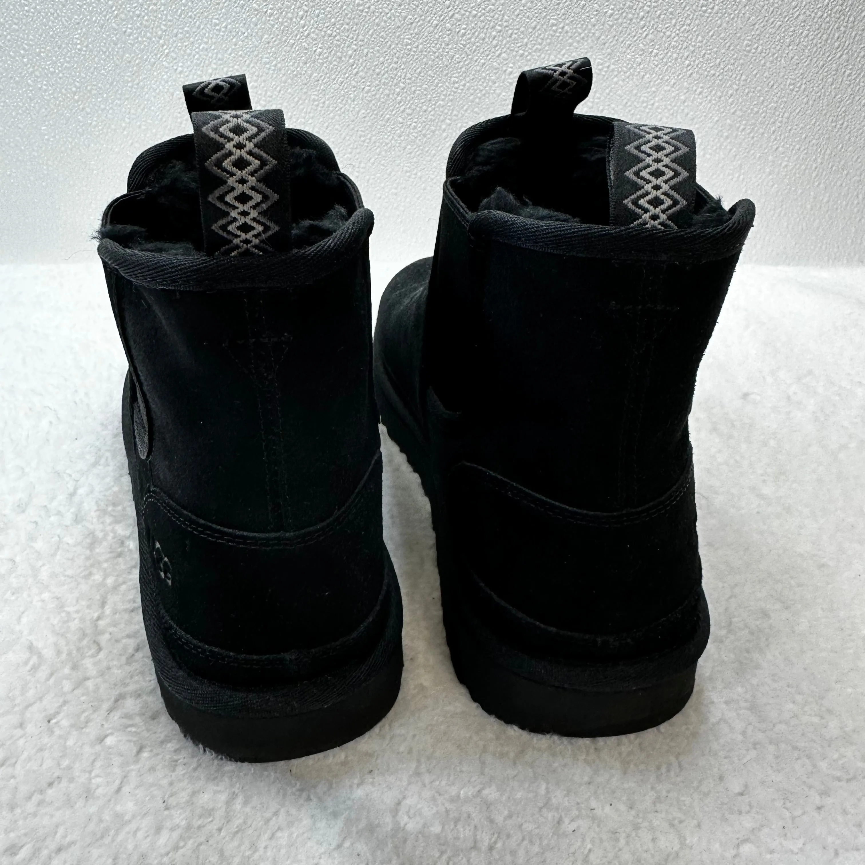 Black Boots Ankle Flats Ugg, Size 12