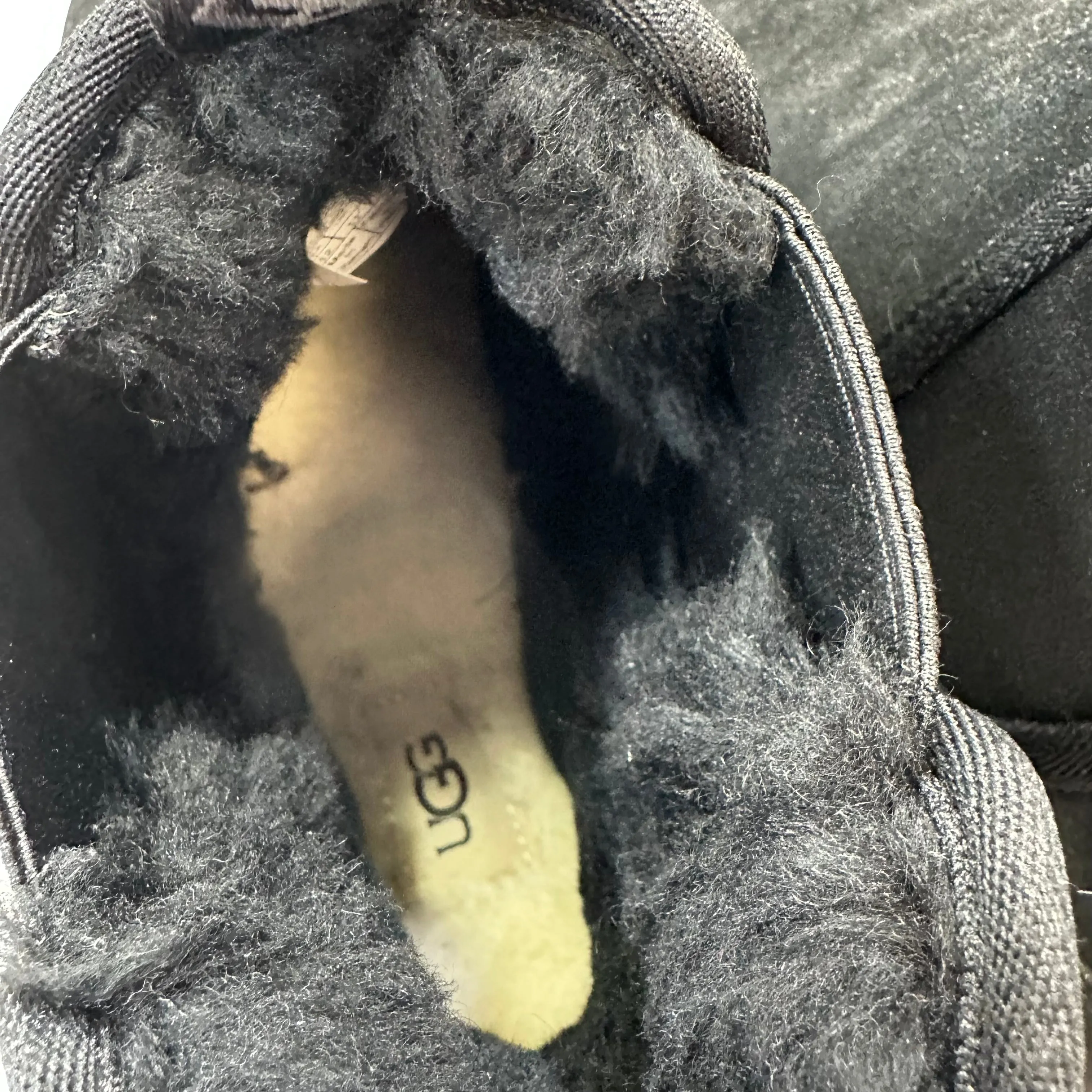 Black Boots Ankle Flats Ugg, Size 12