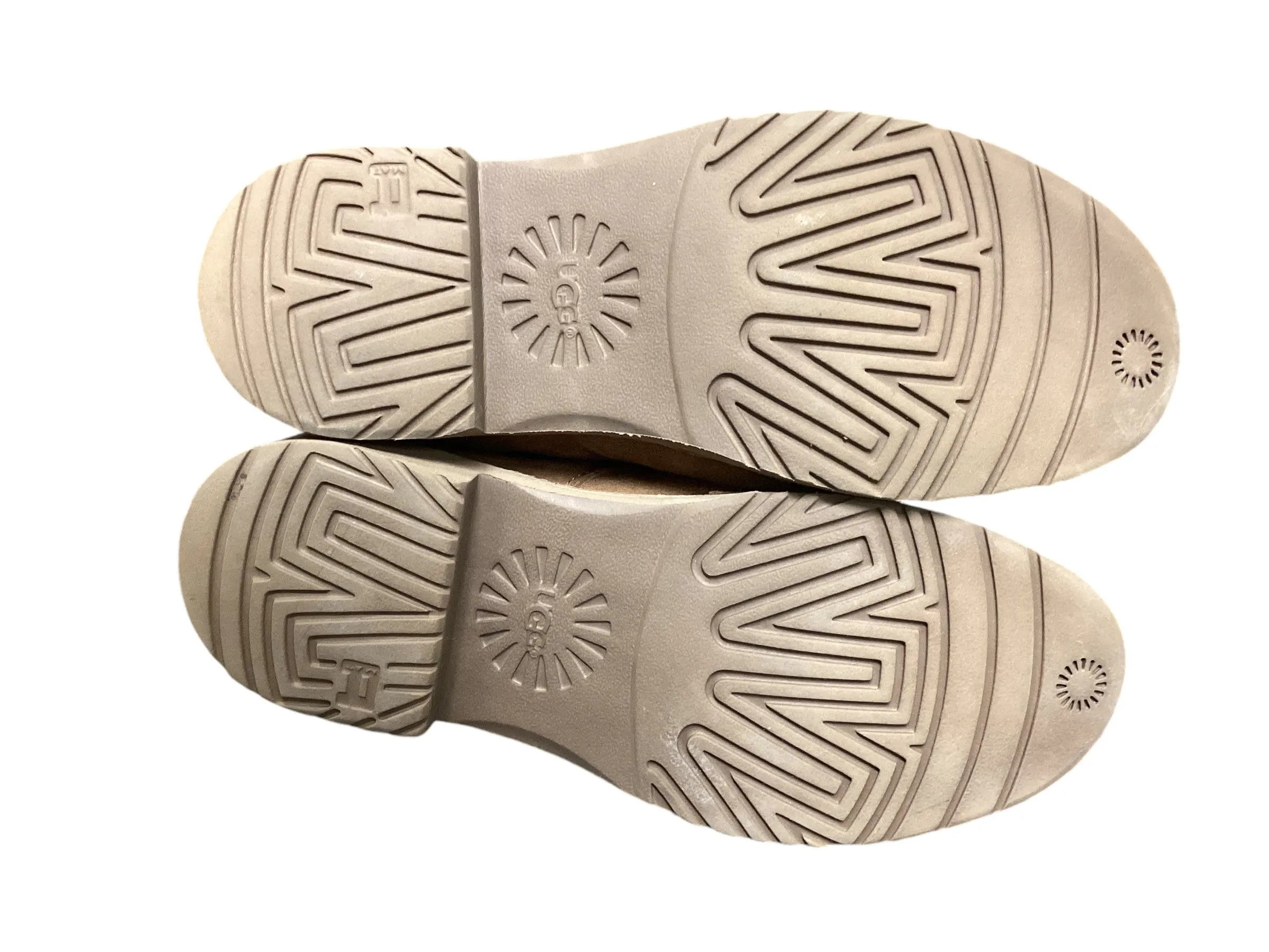 Boots Ankle Heels By Ugg In Tan, Size: 6.5