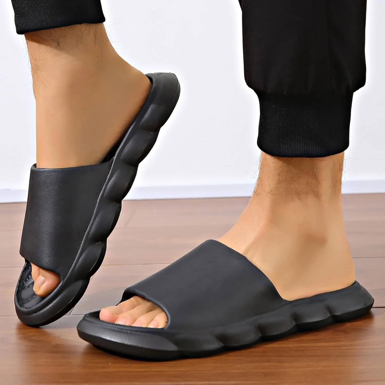 Cloud Slides Womens Shower Shoes Mens Pillow Slippers Bathroom Slipper Soft Sole Open Toe Quick Drying