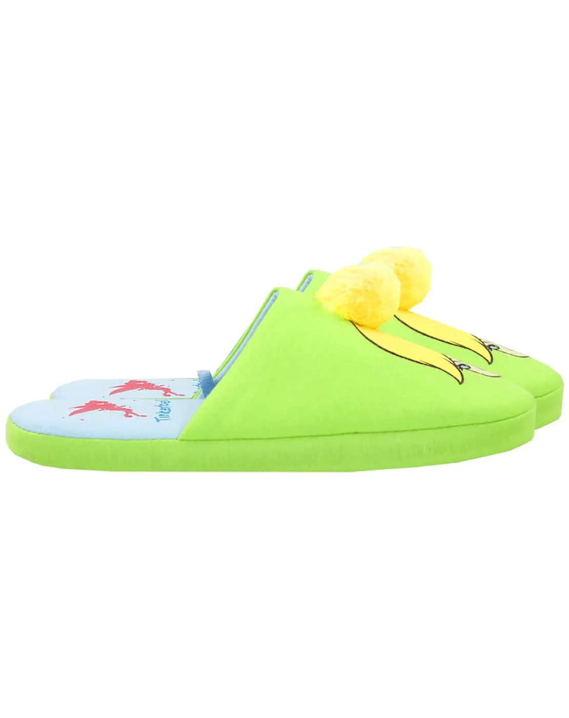 Disney Peter Pan Tinkerbell Fairy Partial 3D Women's Novelty Slippers