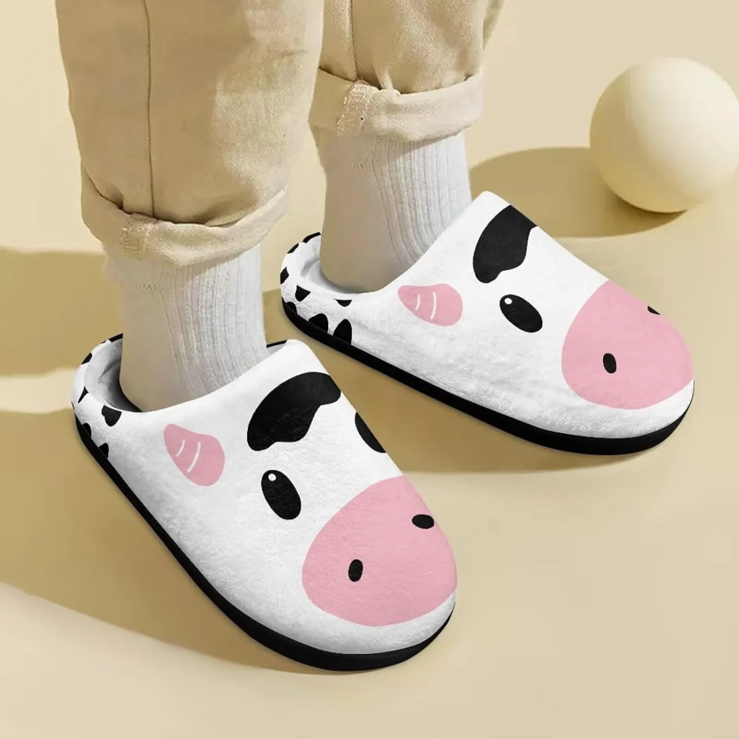 Kids Winter Slippers Bedroom Cute Casual Plush House Slippers Non Slip