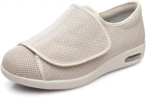 Men Women Edema Shoes, Memory Foam Diabetic Slipper Unisex Outdoor Indoor Orthopaedic Slippers Anti-Skid Wide Fit Swollen Feet Shoes