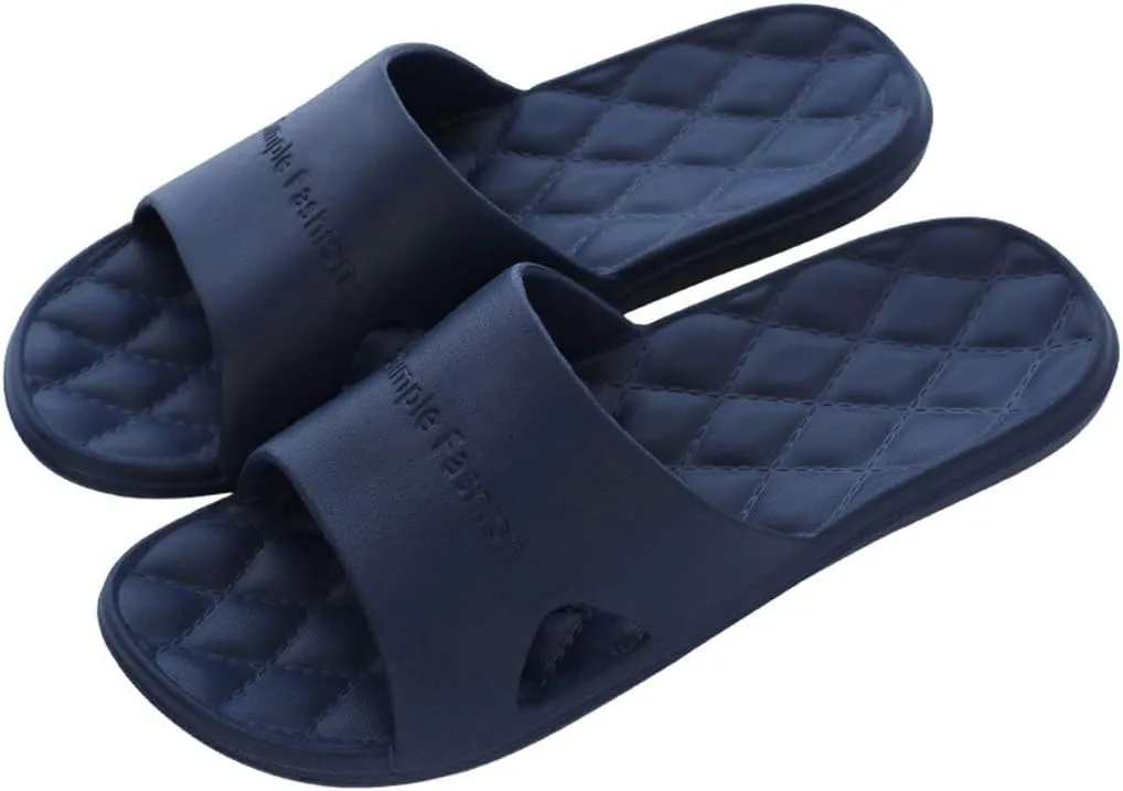 Mens Shower Shoes Slides for Women Bathroom Slippers Men Womens Slides Travel Bathroom Soft Sole Slippers
