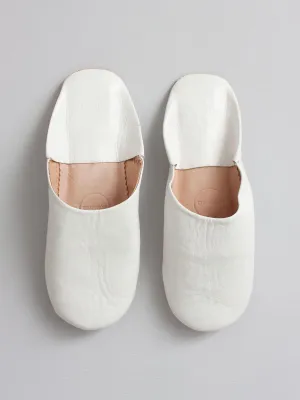 Moroccan Basic Babouche Slippers - Seconds, Large (Assorted Colours)