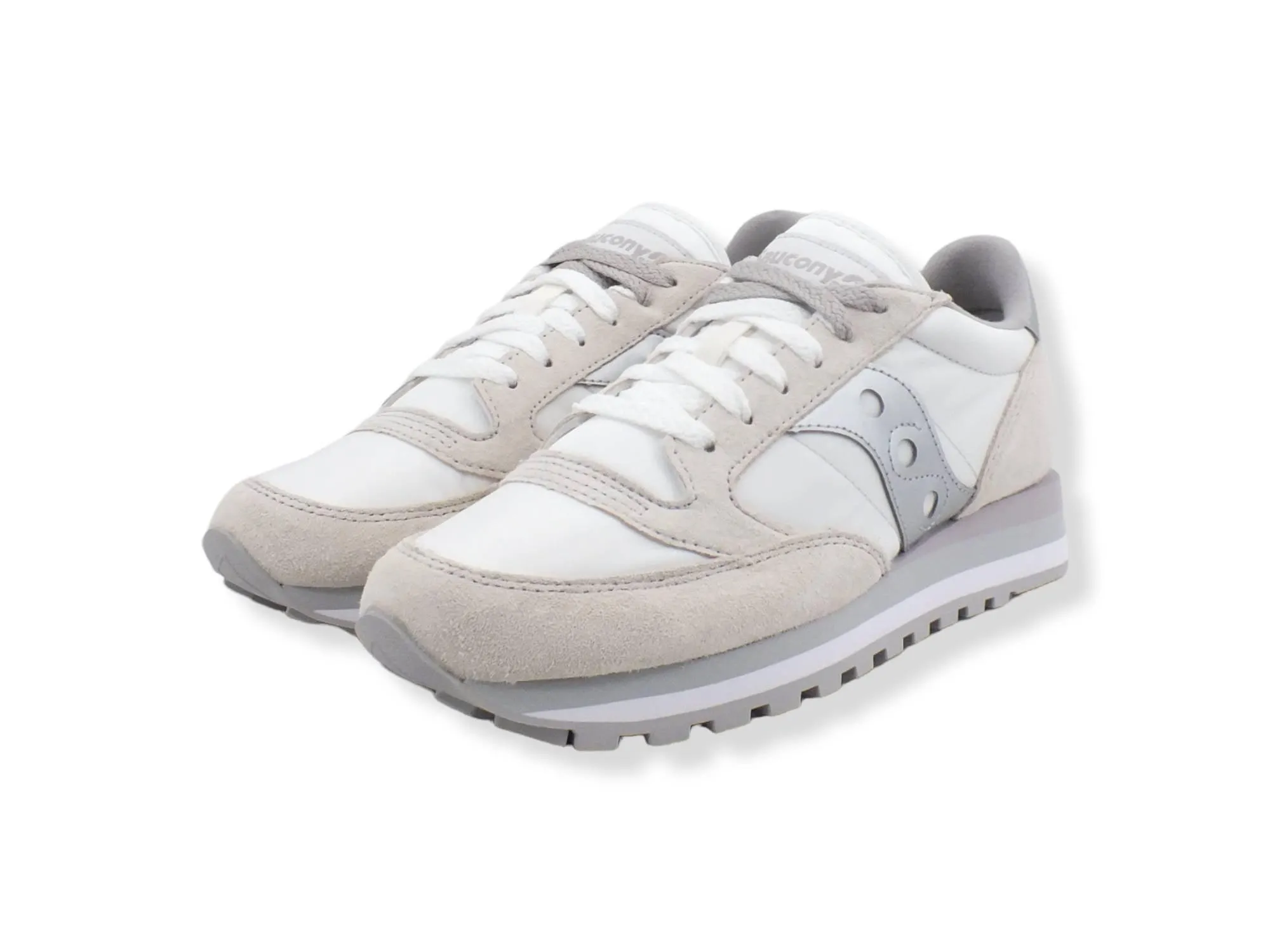 SAUCONY Jazz Triple Sneaker Donna White Silver S60530-16