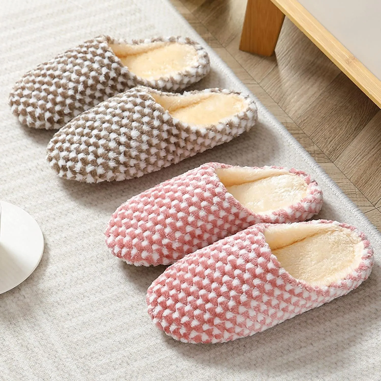 SBGMoSJ Womens House Shoes Slippers Indoor Outdoor Bedroom Shoes Winter Slipper Boots for Men Big Fluffy Slippers for Men Women Gifts for Christmas Gifts for Men 2023