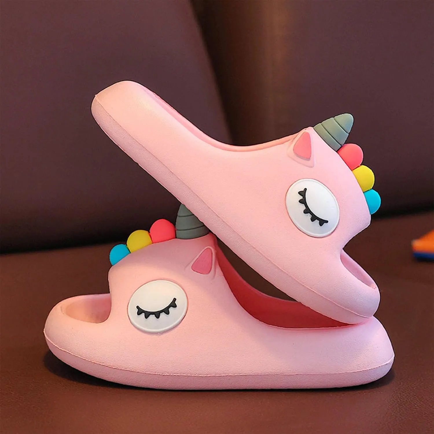 Slides for Girls and Boys Children's Slippers Cute Cartoon Outdoor Sandals Baby Bath Non Slip Indoor Shoes