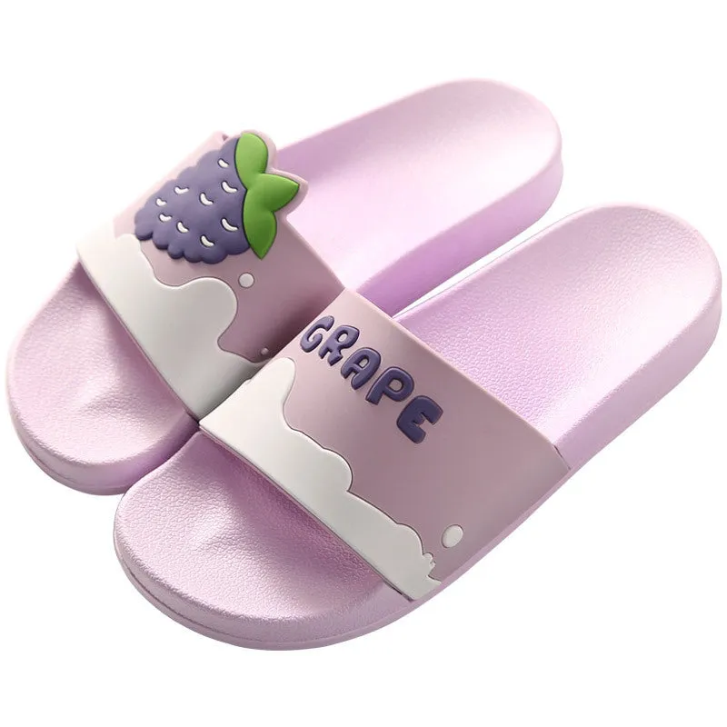 Women's Flip-Flop Slippers with Fruit