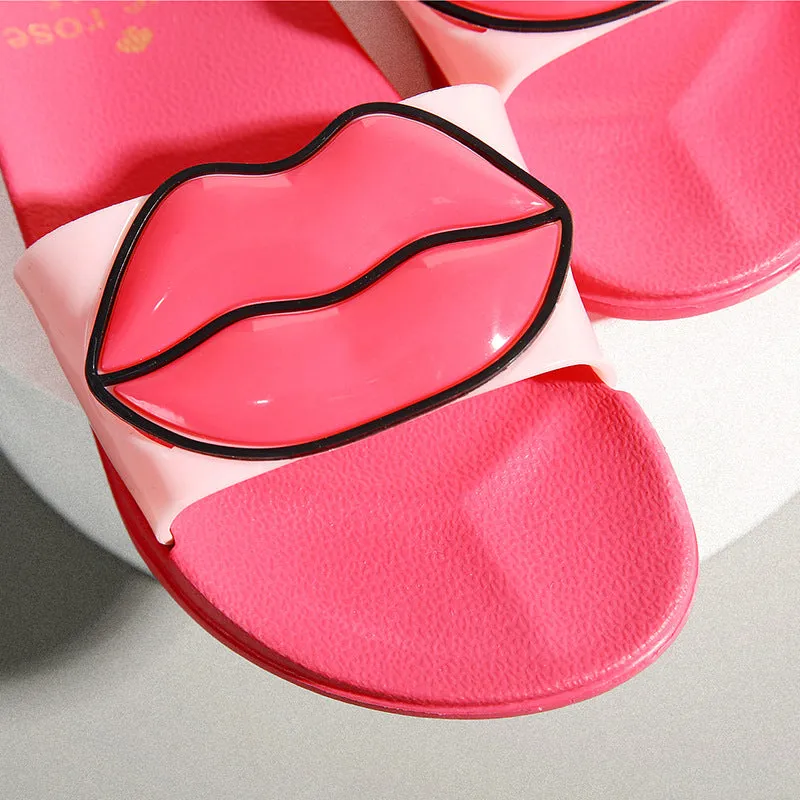 Women's Non-Slip Sweet Lips Slippers